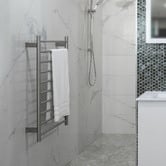 Aguzzo EZY FIT 600 x 920mm Round Tube Heated Towel Rail