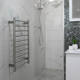 Aguzzo EZY FIT 600 x 920mm Round Tube Heated Towel Rail