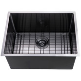 Aguzzo 600mm Single Stainless Steel Kitchen Sink with Protector Grid