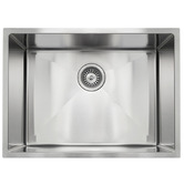 Aguzzo 600mm Single Brushed Satin Kitchen Sink