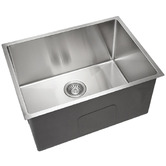 Aguzzo 600mm Single Brushed Satin Kitchen Sink