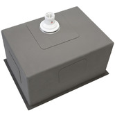 Aguzzo 600mm Single Brushed Satin Kitchen Sink