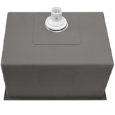 Aguzzo 600mm Single Brushed Satin Kitchen Sink