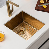 Aguzzo 390mm Single Stainless Steel Kitchen Sink