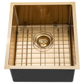 Aguzzo 390mm Single Stainless Steel Kitchen Sink