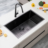 Aguzzo 762mm Single Stainless Steel Kitchen Sink