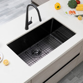 Aguzzo 762mm Single Stainless Steel Kitchen Sink