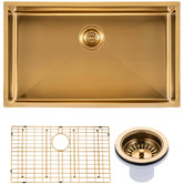 Aguzzo 762mm Single Stainless Steel Kitchen Sink