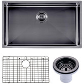 Aguzzo 762mm Single Stainless Steel Kitchen Sink
