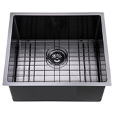 Aguzzo 510mm Single Stainless Steel Kitchen Sink with Protector Grid