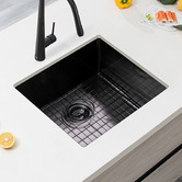 Aguzzo 510mm Single Stainless Steel Kitchen Sink with Protector Grid