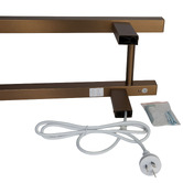 Aguzzo EZY FIT 1400mm Heated Double Vertical Towel Bar
