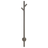 Aguzzo EZY FIT 900mm Heated Vertical Towel Bar with 2 Hooks