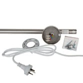 Aguzzo EZY FIT 1500mm Heated Vertical Towel Bar with 3 Hooks