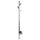 Aguzzo EZY FIT 900mm Heated Vertical Towel Bar with 2 Hooks