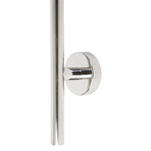 Aguzzo EZY FIT 900mm Heated Vertical Towel Bar with 2 Hooks