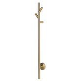 Aguzzo EZY FIT 900mm Heated Vertical Towel Bar with 2 Hooks