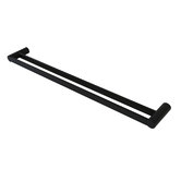 Aqua Vera Pearl Stainless Steel Double Bar Towel Rail