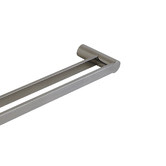 Aqua Vera Pearl Stainless Steel Double Bar Towel Rail