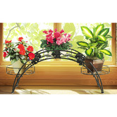 Oakleigh Home Decor Arch Wrought Iron Flower Rack