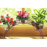 Oakleigh Home Decor Arch Wrought Iron Flower Rack