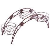 Oakleigh Home Decor Arch Wrought Iron Flower Rack