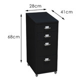 Oakleigh Home Morigan Metal 4 Drawer Filing Cabinet