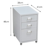 Oakleigh Home Morigan Metal 3 Drawer Filing Cabinet