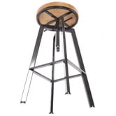 Oakleigh Home Jameson Retro Industrial Swivel Adjustable Barstools
