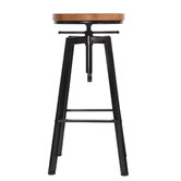 Oakleigh Home Jameson Retro Industrial Swivel Adjustable Barstools