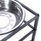 Oakleigh Home Pawz Stainless Steel Elevated Dual Pet Bowls