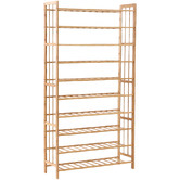 Oakleigh Home Natural Haraku 10 Tier Bamboo Shoe Rack