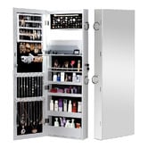 Oakleigh Home White Verra Wall Mounted LED Jewellery Cabinet