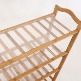 Oakleigh Home Natural Madeline 4 Tier Bamboo Shoe Rack