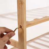 Oakleigh Home Natural Madeline 4 Tier Bamboo Shoe Rack