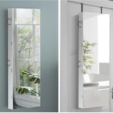 Oakleigh Home White Verra Wall Mounted LED Jewellery Cabinet