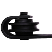 Oakleigh Home Levede Muir 400cm Double Barn Door Track Roller Kit