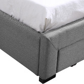 Oakleigh Home Grey Edan Bed Frame with Storage Drawers