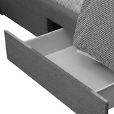 Oakleigh Home Grey Edan Bed Frame with Storage Drawers