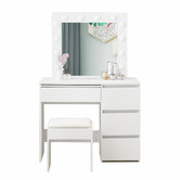 Oakleigh Home Madelaine 4 Drawer Dressing Table with Stool