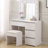 Oakleigh Home Madelaine 4 Drawer Dressing Table with Stool