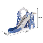 Oakleigh Home 4 Piece Blue Terrence Swing &amp; Slide Set