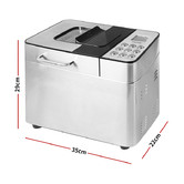 Oakleigh Home 2L Stainless Steel Bread Maker