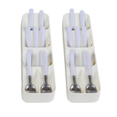 Oakleigh Home Lina White Cutlery Organisers