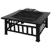 Oakleigh Home 3-in-1 Black Metal Fire Pit