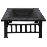 Oakleigh Home 3-in-1 Black Metal Fire Pit