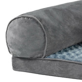 Oakleigh Home Grey Zelly Faux Fur Dog Bed