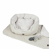 Oakleigh Home 3 Piece PaWz Fleece Dog Bed Set