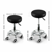 Oakleigh Home Devon Faux Leather Adjustable Salon Stool