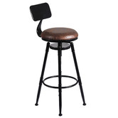 Oakleigh Home Bennett Industrial Adjustable Barstool